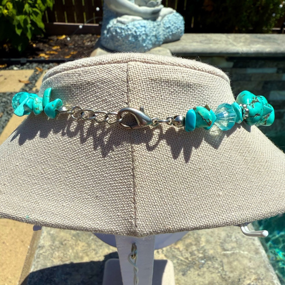 Turquoise Nuggets and Pendant Necklace - Picture 6 of 14